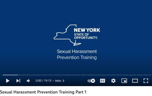 NYS Sexual Harassment Prevention Training Video